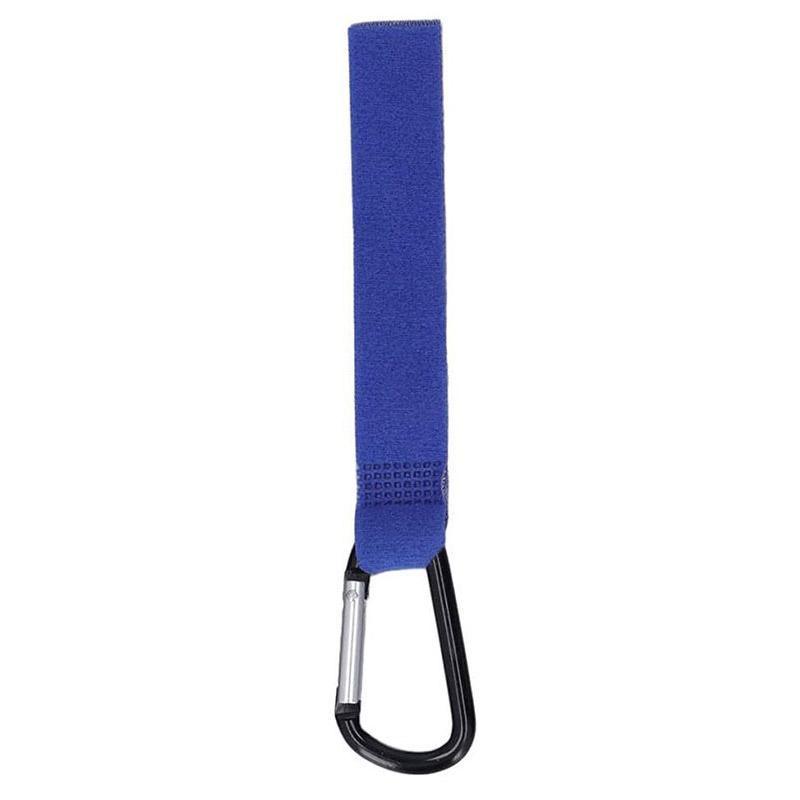 Stroller Hooks with Hook-And-Loop Straps - Blue, Pack of 2