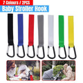 Stroller Hooks with Hook-And-Loop Straps - Red, Pack of 2 - view 2
