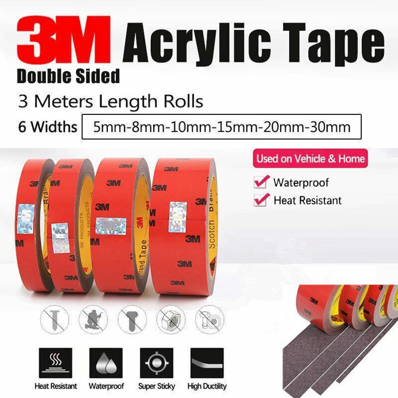 Strong Double Sided Foam Tape Roll for Car Trim - 15mm - view 2