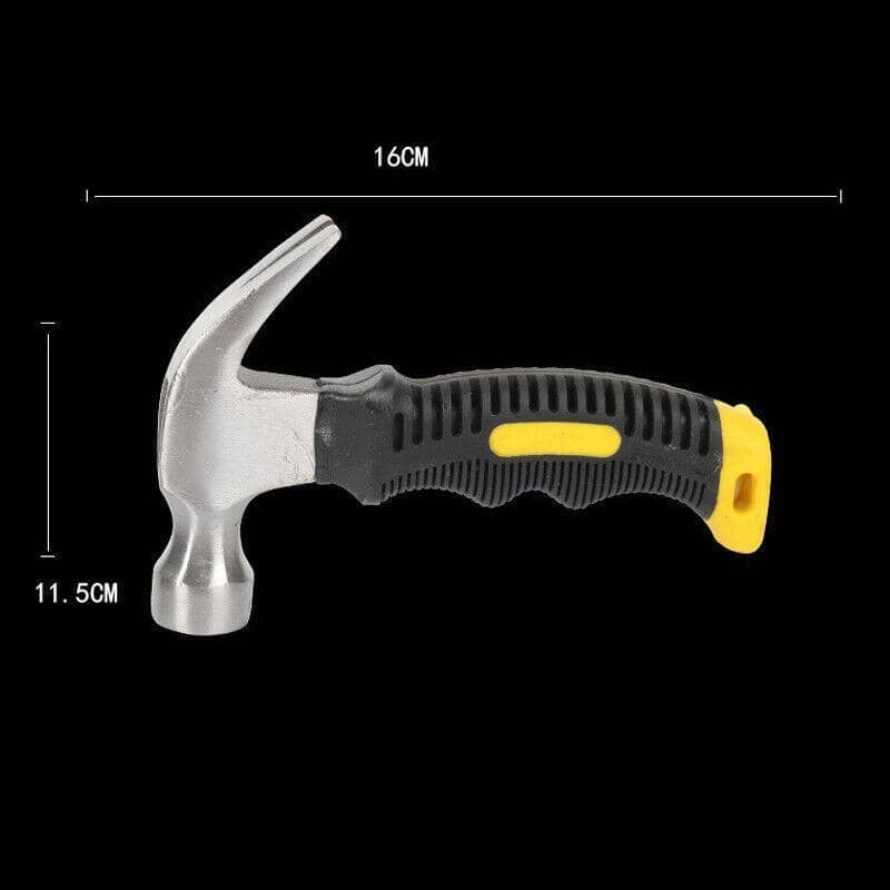 Stubby Claw Hammer 8 oz Drop Forged Steel with Rubber Grip for Small Areas - view 3