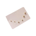 Stud Earring Set - Gold-Tone Ball Studs (Design 3)