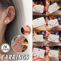 Stud Earring Set - Hearts, Pearls and Ball Studs (Design 2) - view 2