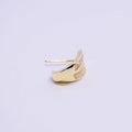 Stud Earrings with White Drip Design and Zircon for Women - Gold Tone - view 5
