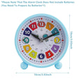 Student Desktop Alarm Clock 10 cm Silent Sweep, Blue - view 3
