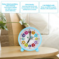 Student Desktop Alarm Clock 10 cm Silent Sweep, Blue - view 5