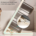 Student Desktop Organiser 3 Tier Pen and Stationery Storage, Beige - view 5
