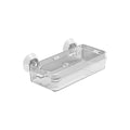 Suction Cup Reptile Feeder Dish - Clear, 13.5 x 6.5 x 2.5 cm