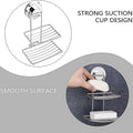 Suction Cup Soap Holder Dish, Stainless Steel - Double Layer - view 5