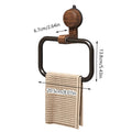 Suction Cup Wall Mounted Bathroom Towel Rack - Black - view 4