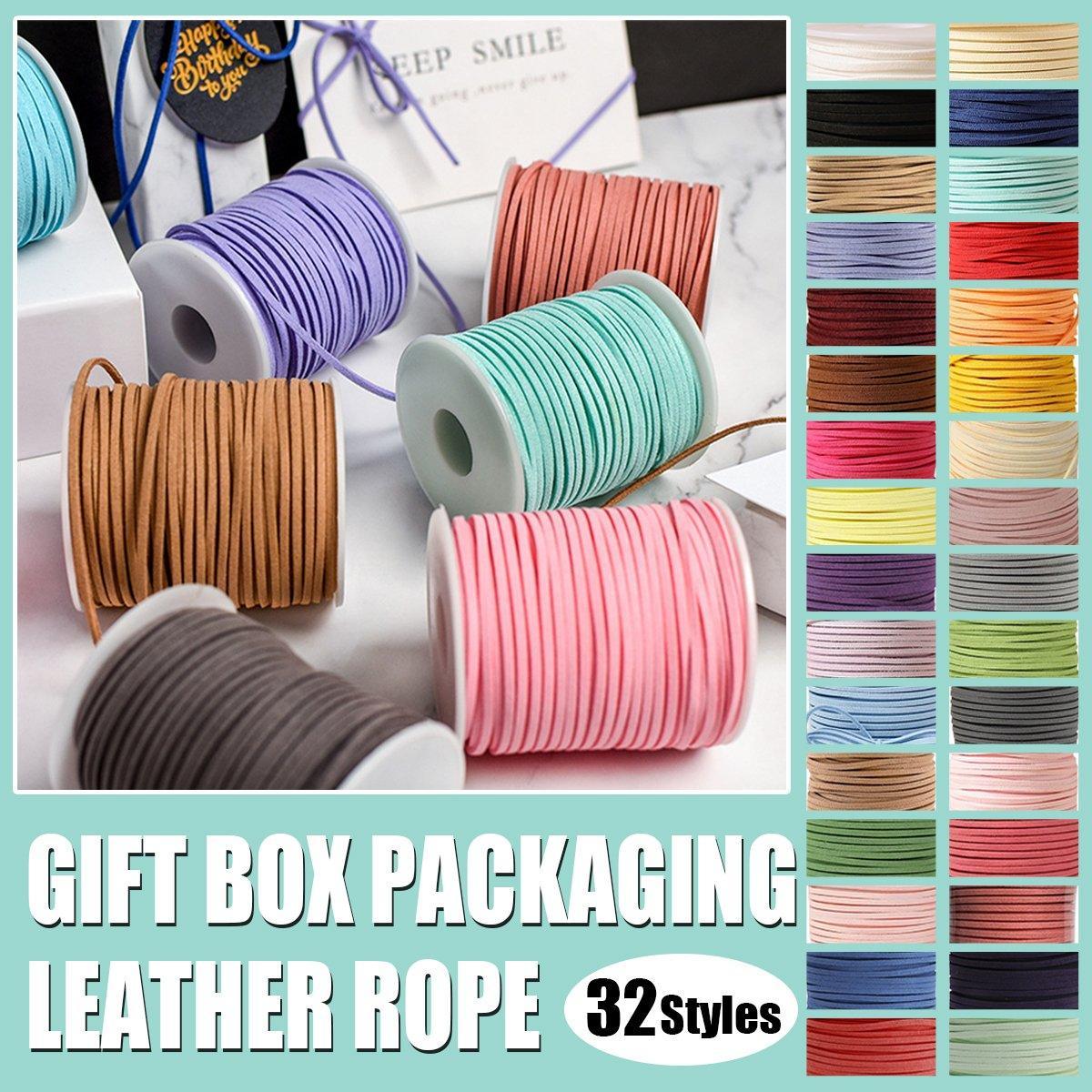 Suede Leather Rope for DIY Braiding and Gift Wrap, 3mm x 50 Yards - Dark Purple - view 2