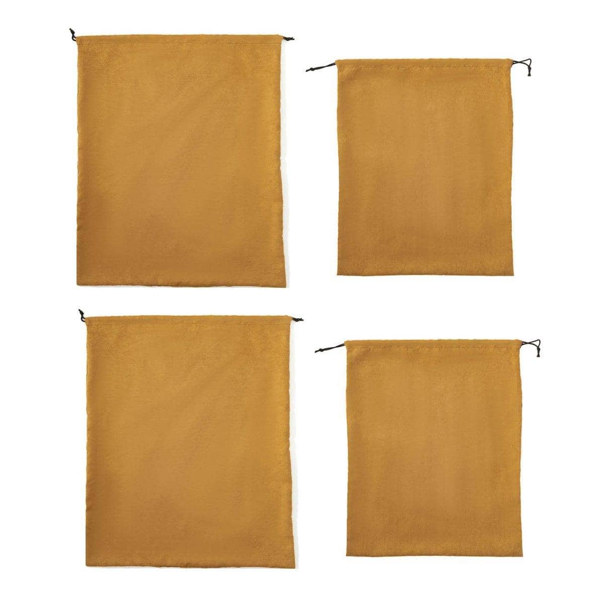 Suede-Look Dust Bags Set of 4, Drawstring Handbag Storage Bags for Protection - view 2