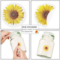 Sunflower Decorative Stickers - 2 Rolls, 1000 Pieces - view 4