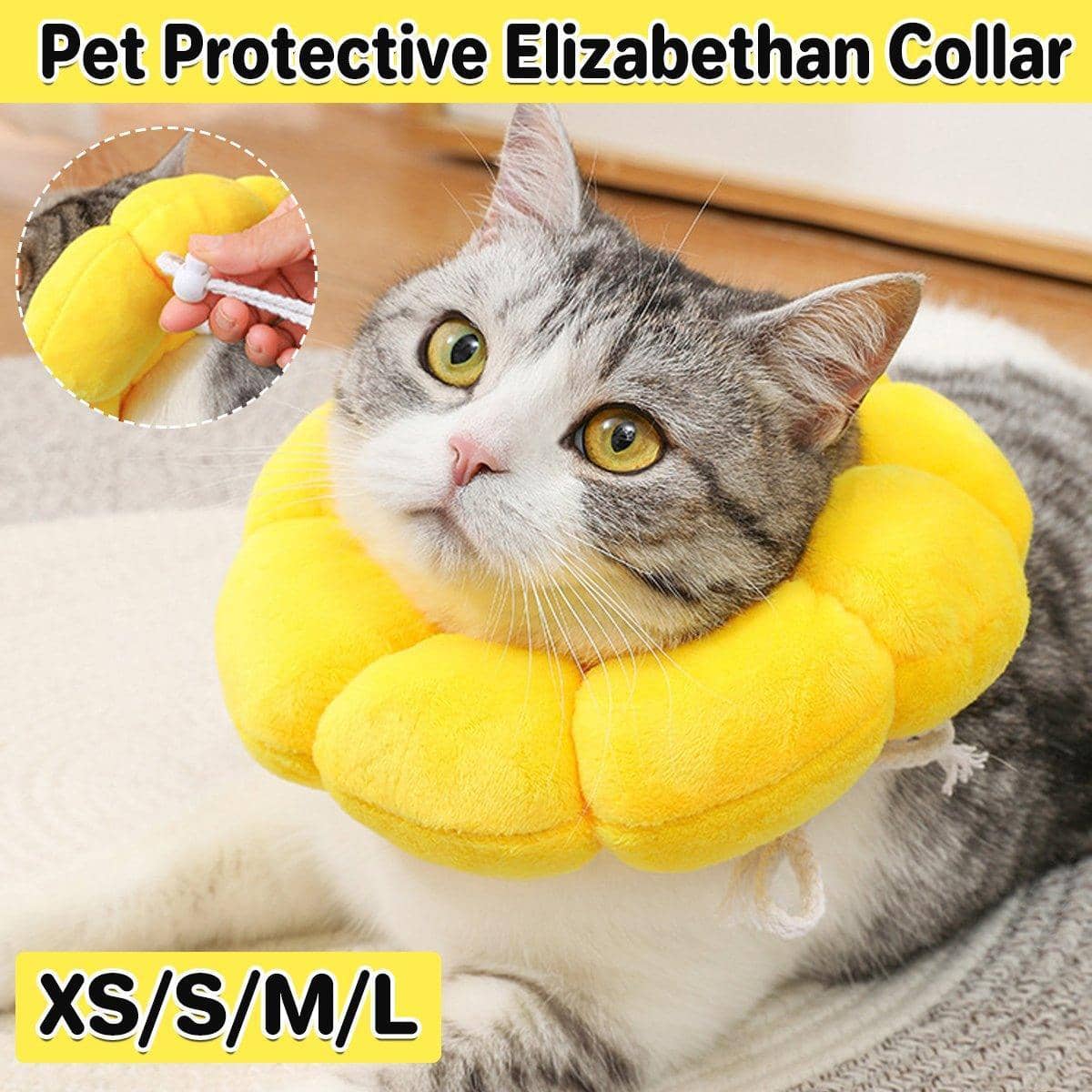 Sunflower Elizabeth Collar for Cats and Dogs - Size S (Neck 13-22 cm) - view 2