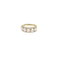 Super Flash Zircon Ring, Adjustable Gold Tone Fashion Ring - view 2
