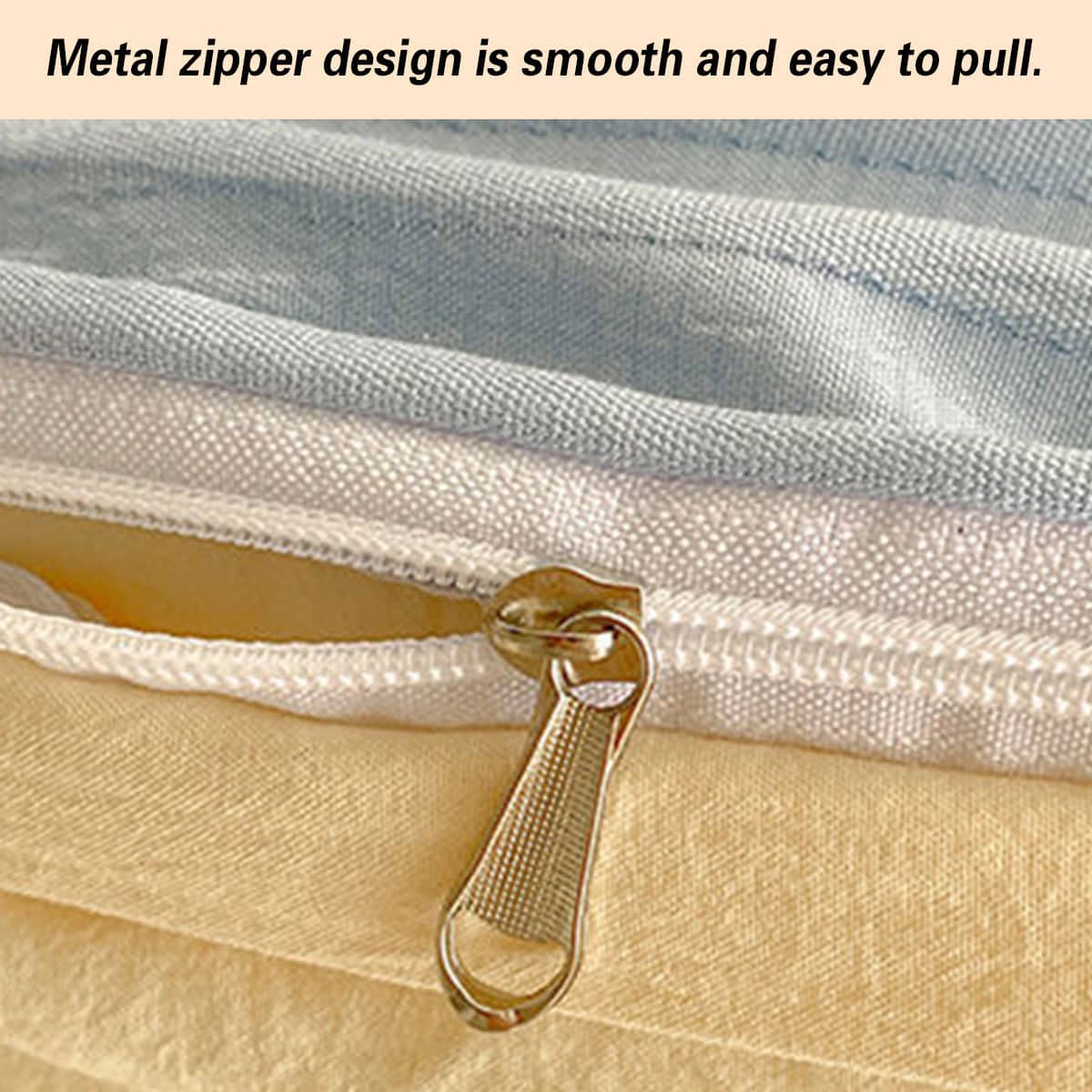 Super Soft Duvet Cover, Light Blue with Cream Reverse, 180 x 220 cm - view 5
