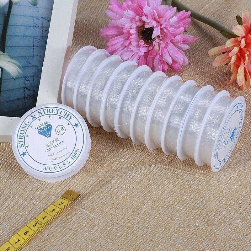 Super Stretch Elastic Beading Cord for Bracelets, 11 m Reel - 0.6mm - view 5