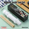 Sushi Making Kit with Sushi Bazooka, Bamboo Mat and Storage Bag