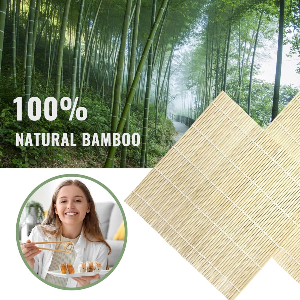 Sushi Making Kit with Sushi Bazooka, Bamboo Mat and Storage Bag - view 4