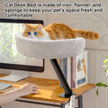 Suspended Desktop Cat Bed Clamp on Hammock for Office Desk and Window - view 4