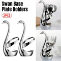 Swan Cutlery Holder, Stainless Steel - Silver, Pack of 2