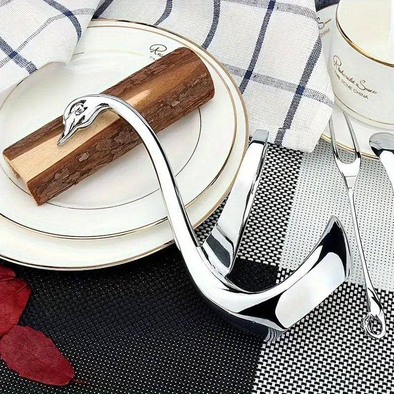 Swan Cutlery Holder, Stainless Steel - Silver, Pack of 2 - view 4