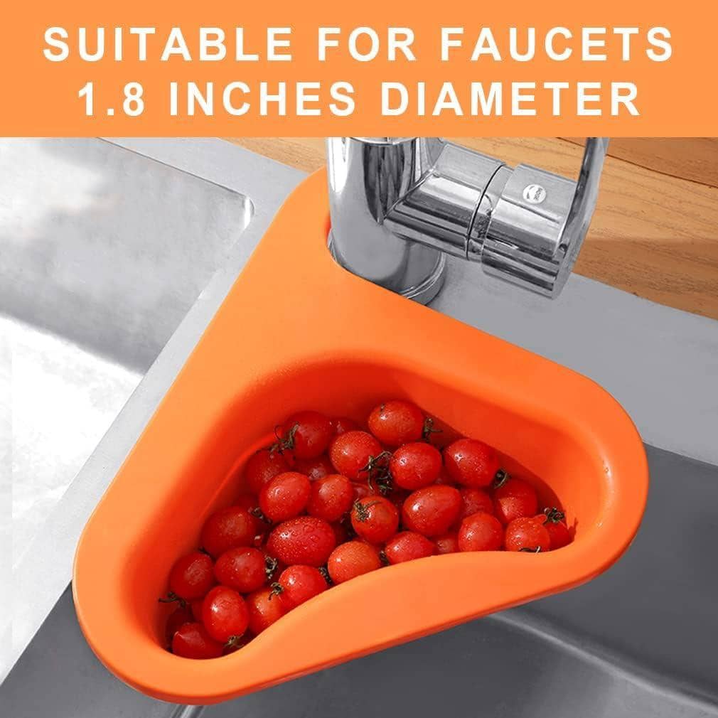 Swan Drain Basket Punch Free Kitchen Sink Strainer Holder - Green - view 5