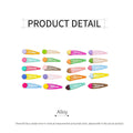 Sweet Multicoloured Hair Clips for Girls - Heart Design - view 4