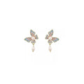 Sweet Pink Butterfly Earrings Fashion Jewellery for Women and Girls - view 2