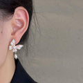 Sweet Pink Butterfly Earrings Fashion Jewellery for Women and Girls - view 3