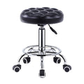 Swivel Height Adjustable Round Bar Stool with Padded Seat for Kitchen and Office - view 2