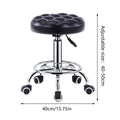 Swivel Height Adjustable Round Bar Stool with Padded Seat for Kitchen and Office - view 3