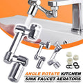 Swivel Tap Extender, 1080 Degree Rotating Robotic Arm - Silver - view 2