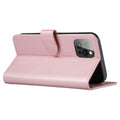 Rose Gold Faux Leather Wallet Flip Case with Card Slot - iPhone 14 - view 3