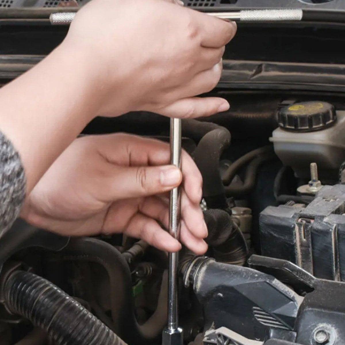 T-Handle Hex Socket Wrench, High-Strength Steel - 9 mm - view 5