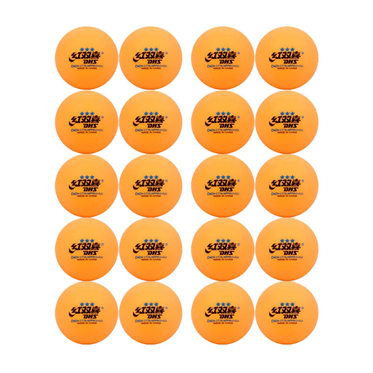 Table Tennis Balls, ABS, Pack of 20 - Yellow
