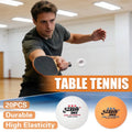 Table Tennis Balls, ABS, Pack of 20 - Yellow - view 2