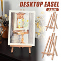 Tabletop Solid Wood Easel for Painting - 50 cm Size (24 x 50 cm) - view 2