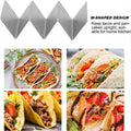 Taco Holder Stainless Steel Stand, 3 Compartments, 20 x 10 x 5 cm - view 3