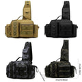 Tactical Fishing Backpack - Camouflage Black, 38 x 25 x 18 cm - view 4