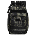 Tactical Fishing Backpack with Rod Holder Belt - Green Camouflage