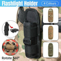 Tactical Flashlight Holster with 360 Degree Rotation - Army Green - view 2