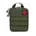 Tactical MOLLE Rip-Away Medical Pouch, Empty First Aid Utility Bag - Army Green
