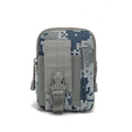 Tactical Molle Waist Bag Utility Pouch - Blue and Grey Digital Camouflage