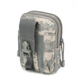 Tactical Molle Waist Bag Utility Pouch - Grey Digital Camouflage