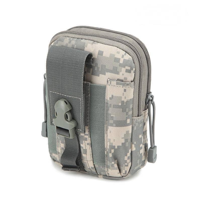 Tactical Molle Waist Bag Utility Pouch - Grey Digital Camouflage
