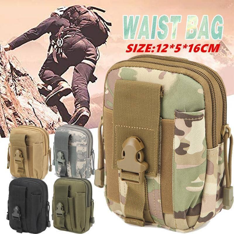 Tactical Molle Waist Bag Utility Pouch - Grey Digital Camouflage - view 2