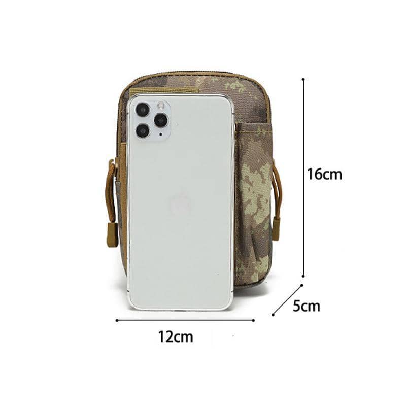 Tactical Molle Waist Bag Utility Pouch - Grey Digital Camouflage - view 4