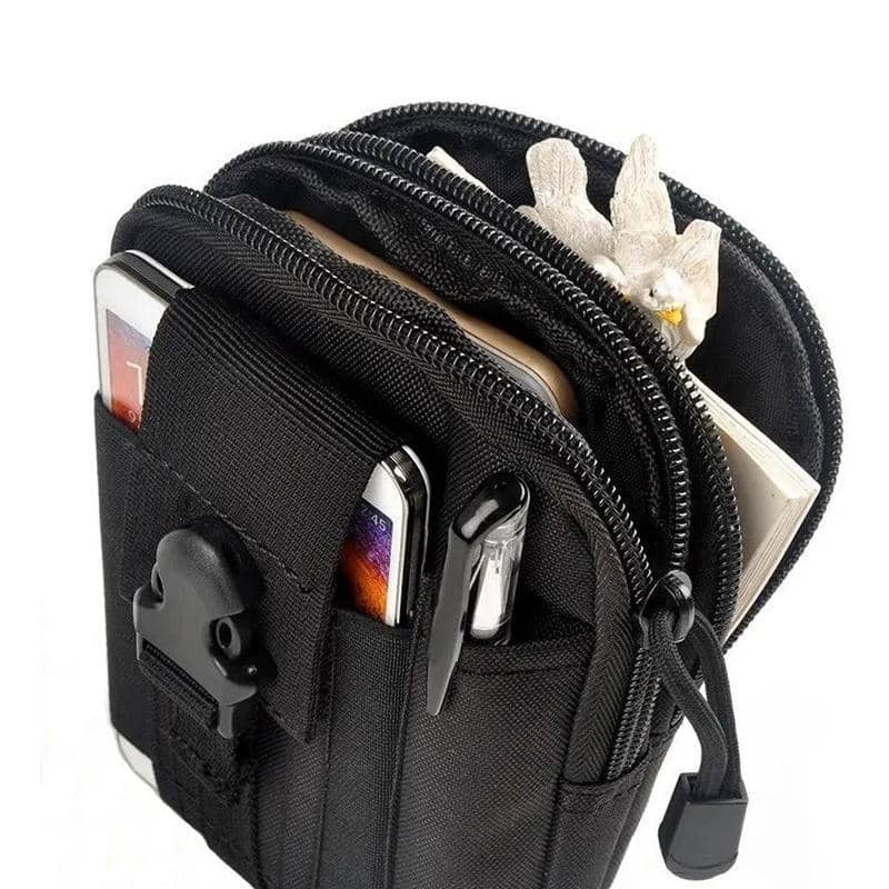 Tactical Molle Waist Bag Utility Pouch - Grey Digital Camouflage - view 5