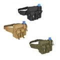 Tactical Waist Bag with Bottle Pouch - Army Green - view 3