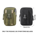 Tactical Waist Bag with MOLLE Straps for Hiking, Camping and Travel - Black - view 4